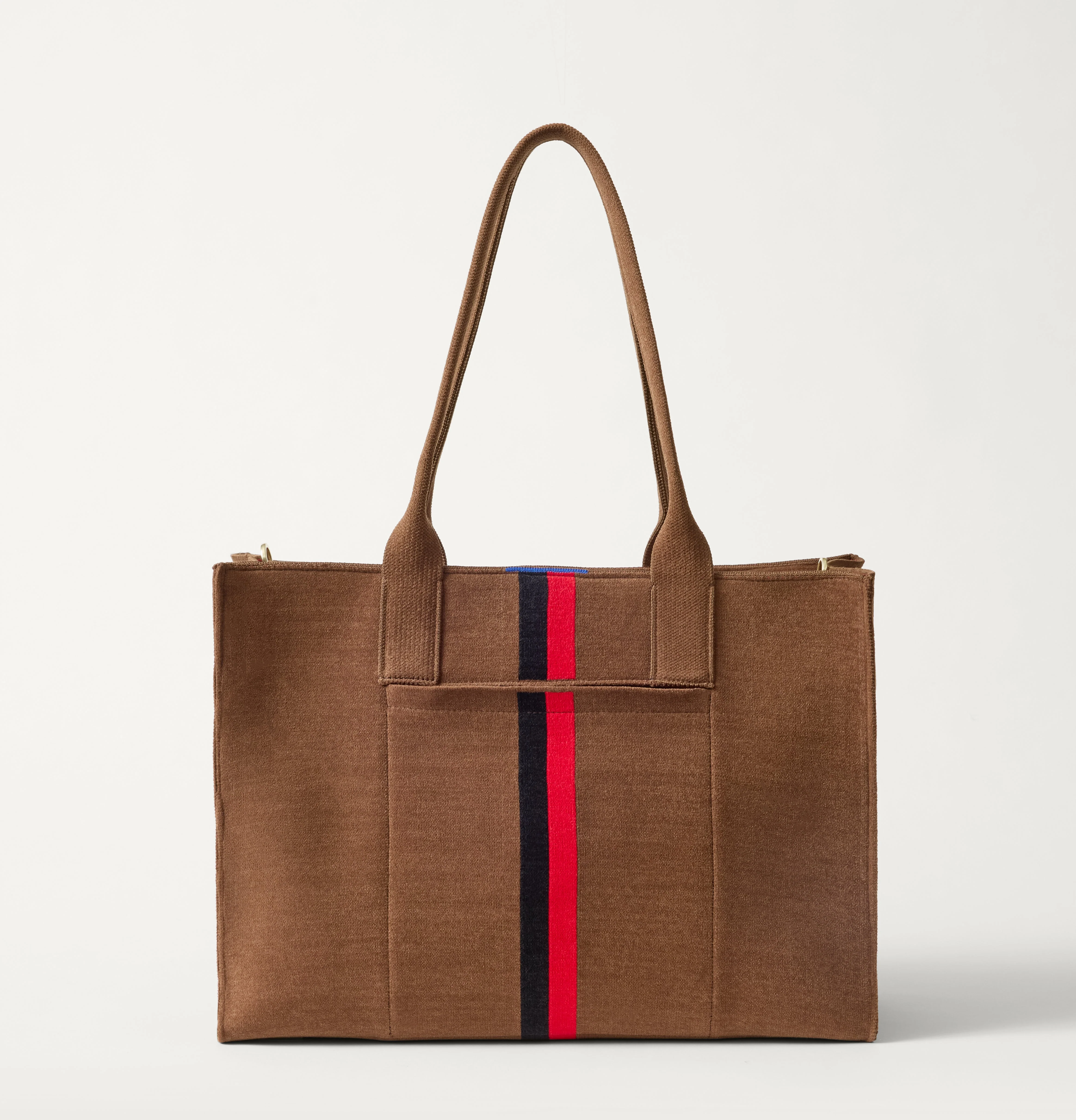 The Classic Tote - ReVelvet™ Cinnamon Stripe